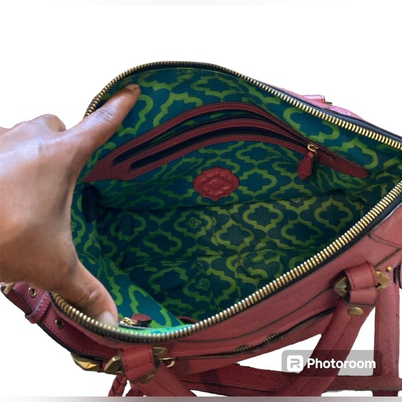 orYANY Pebble Leather Crossbody/ Handbag Satchel with Braiding detail - Picture 6 of 12